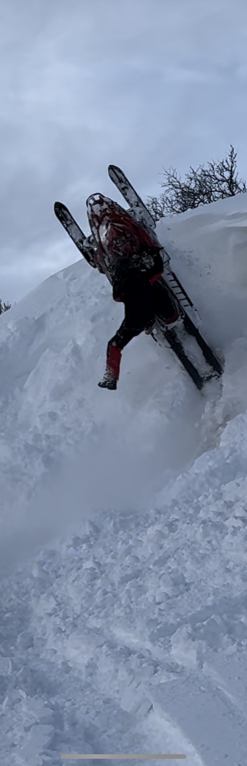 Linus åker skidor